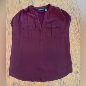 INC International Concepts Deep Red Blouse